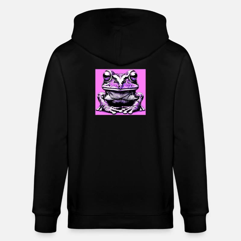 grenouille - Veste à capuche bio CULTIVATOR Stanley/Stella Unisexe - noir