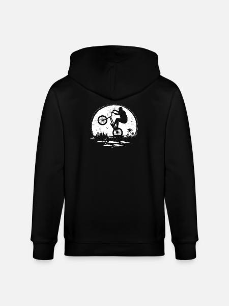 BMX Urban Artwork Mond - Stanley/Stella Unisex Bio-Kapuzenjacke CULTIVATOR  - Schwarz