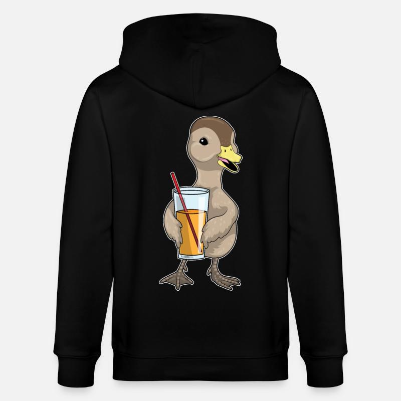 Jus de canard - Veste à capuche bio CULTIVATOR Stanley/Stella Unisexe - noir