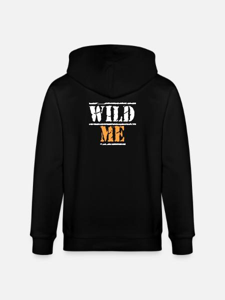 WILD ME Quote - Stanley/Stella CULTIVATOR  Unisex Organic Hooded Jacket - black