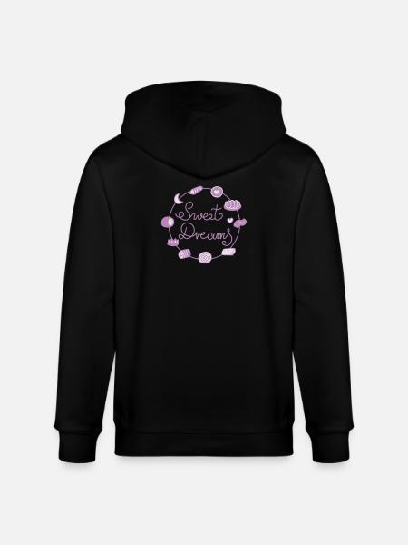Sweet Dreams - Stanley/Stella CULTIVATOR  Unisex Organic Hooded Jacket - black