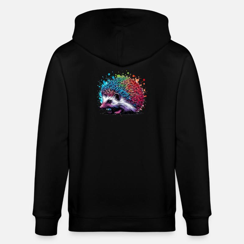 Hérisson - Veste à capuche bio CULTIVATOR Stanley/Stella Unisexe - noir