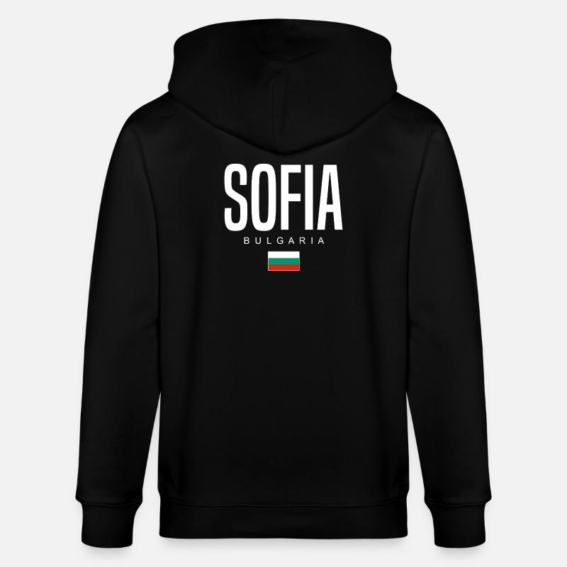 Sofia Bulgarie - Veste à capuche bio CULTIVATOR Stanley/Stella Unisexe - noir