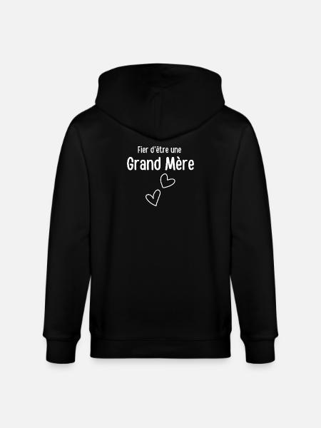 Stolz, Großmutter zu sein - Stanley/Stella Unisex Bio-Kapuzenjacke CULTIVATOR  - Schwarz