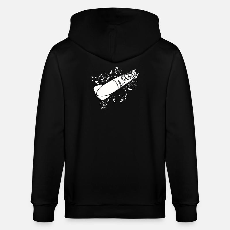 Bobsleigh Bobsleigh Bobsleigh à quatre - Veste à capuche bio CULTIVATOR Stanley/Stella Unisexe - noir