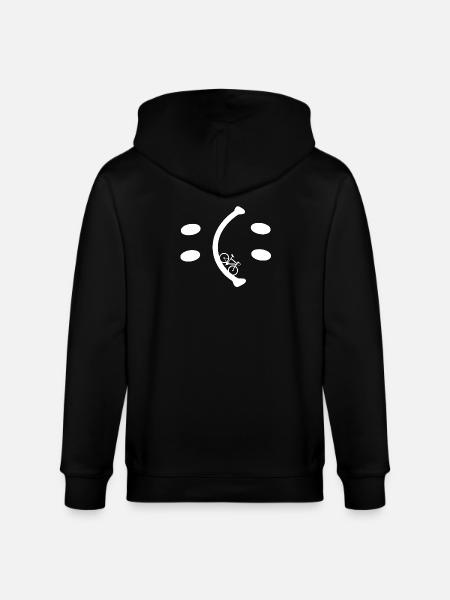 Bicycle - Be Happy you decide - Stanley/Stella CULTIVATOR  Unisex Organic Hooded Jacket - black