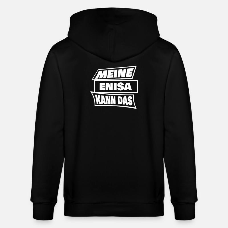 Enisa - Stanley/Stella Unisex Bio-Kapuzenjacke CULTIVATOR  - Schwarz