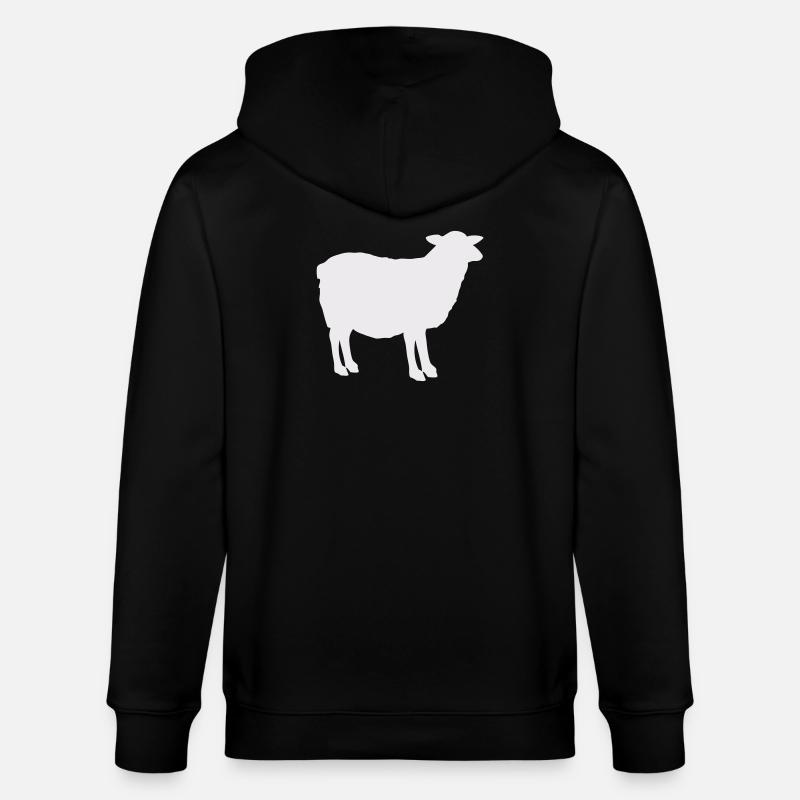 Silhouette de mouton - Veste à capuche bio CULTIVATOR Stanley/Stella Unisexe - noir