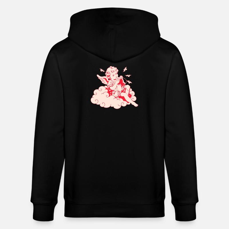 Wütender Gaming Cherub – Lag Blitze - Stanley/Stella Unisex Bio-Kapuzenjacke CULTIVATOR - Schwarz