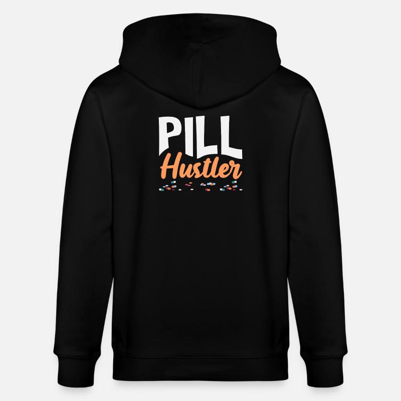 Pill Hustler Pharmacien Technicien en pharmacie - Veste à capuche bio CULTIVATOR Stanley/Stella Unisexe - noir