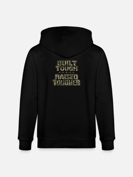 Army Mama Built Tough Raised Tougher - Stanley/Stella Unisex Bio-Kapuzenjacke CULTIVATOR - Schwarz