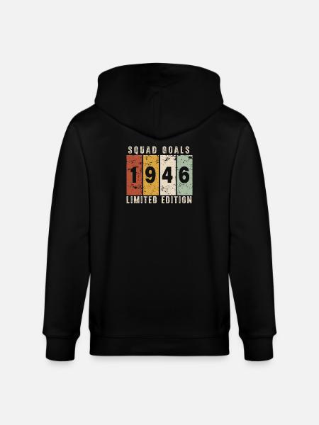 Jubiläum 1946 – 80 Jahre - Stanley/Stella Unisex Bio-Kapuzenjacke CULTIVATOR  - Schwarz