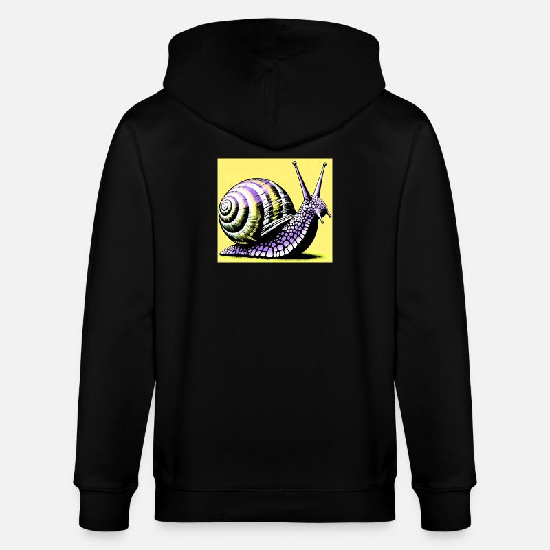 Escargot - Veste à capuche bio CULTIVATOR Stanley/Stella Unisexe - noir