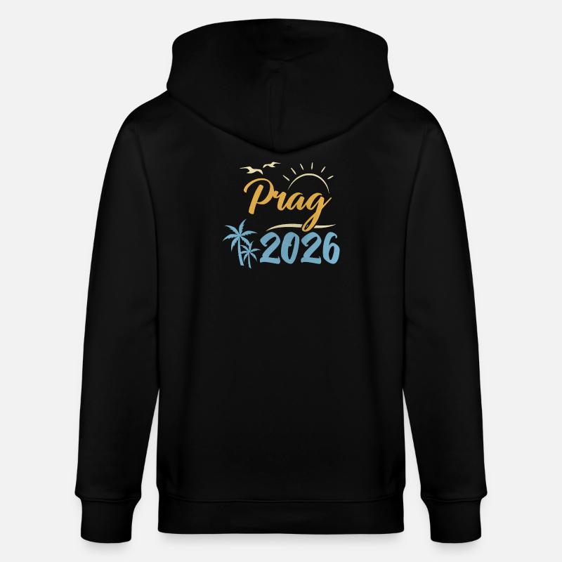 Prague 2026 - Veste à capuche bio CULTIVATOR Stanley/Stella Unisexe - noir