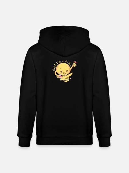 Sommer Cocktail Geschenk - Stanley/Stella Unisex Bio-Kapuzenjacke CULTIVATOR  - Schwarz