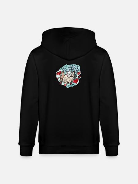 Verrückter Hühnerhaufen - Stanley/Stella Unisex Bio-Kapuzenjacke CULTIVATOR - Schwarz