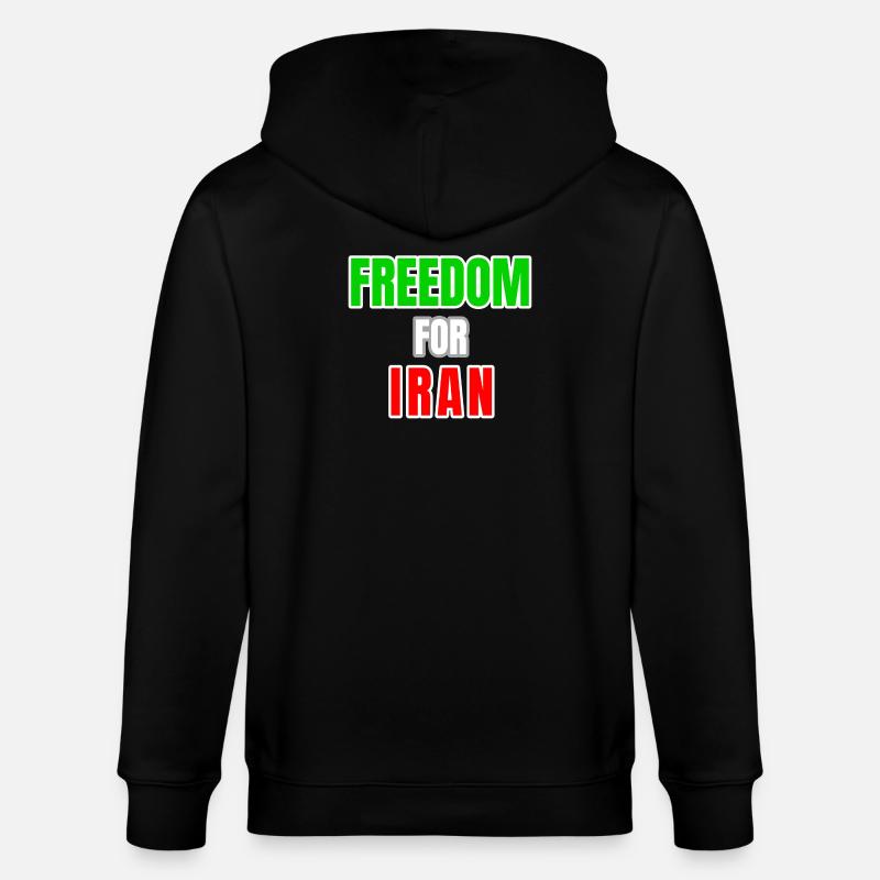 Iran Freedom - Stanley/Stella Unisex Bio-Kapuzenjacke CULTIVATOR  - Schwarz