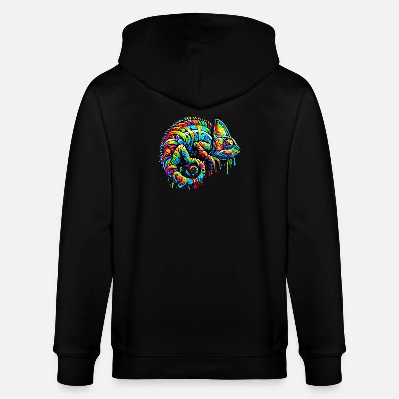 Caméléon - Veste à capuche bio CULTIVATOR Stanley/Stella Unisexe - noir