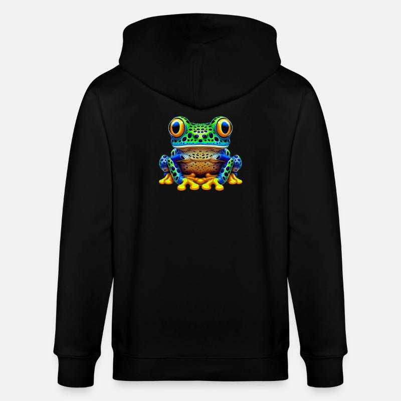 Frosch - Stanley/Stella Unisex Bio-Kapuzenjacke CULTIVATOR - Schwarz