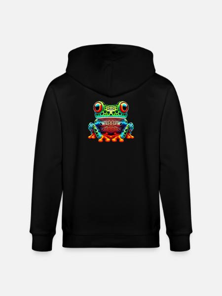 Frog - Stanley/Stella CULTIVATOR Unisex Organic Hooded Jacket - black