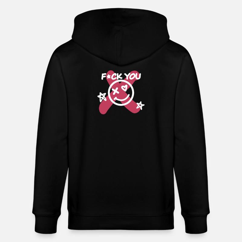 Fick dich! - Stanley/Stella Unisex Bio-Kapuzenjacke CULTIVATOR  - Schwarz