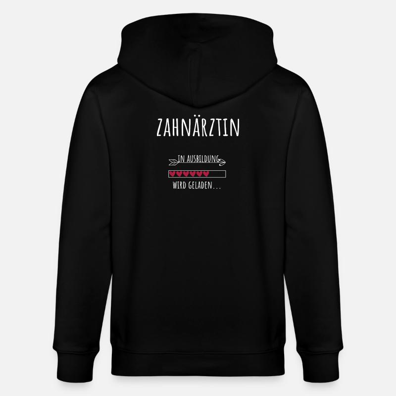 Zahnmedizin Studentin Beruf Ausbildung Zahnärztin - Stanley/Stella Unisex Bio-Kapuzenjacke CULTIVATOR - Schwarz