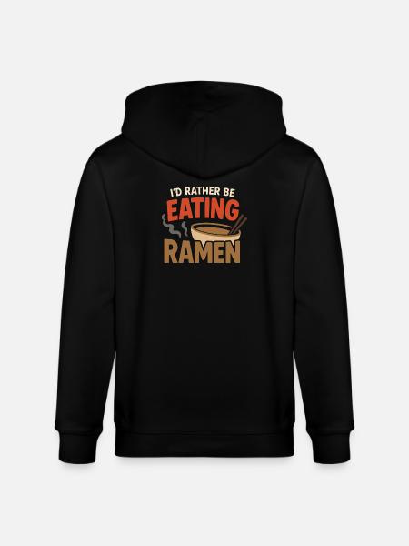 Ramen Bar Real Ramen Tonkotsu Broth - Stanley/Stella CULTIVATOR Unisex Organic Hooded Jacket - black