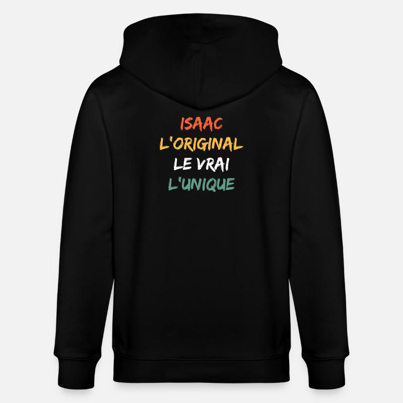 Isaac Original Le Vrai L'Unique - Veste à capuche bio CULTIVATOR Stanley/Stella Unisexe - noir