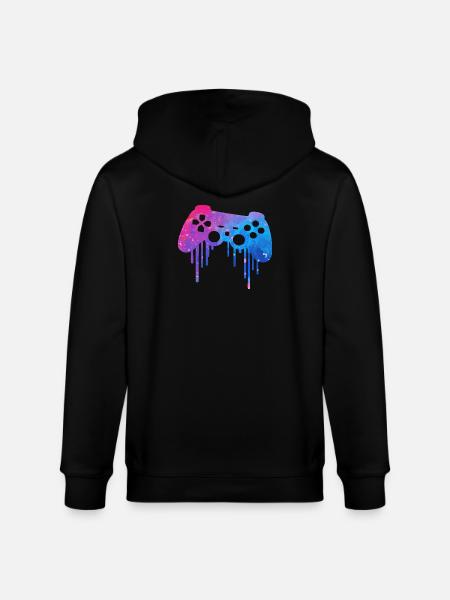 Gaming Splash - Stanley/Stella CULTIVATOR Unisex Organic Hooded Jacket - black