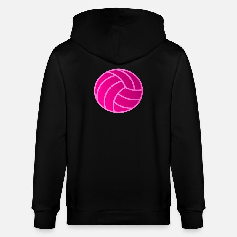 Pinker Volleyball - Stanley/Stella Unisex Bio-Kapuzenjacke CULTIVATOR  - Schwarz