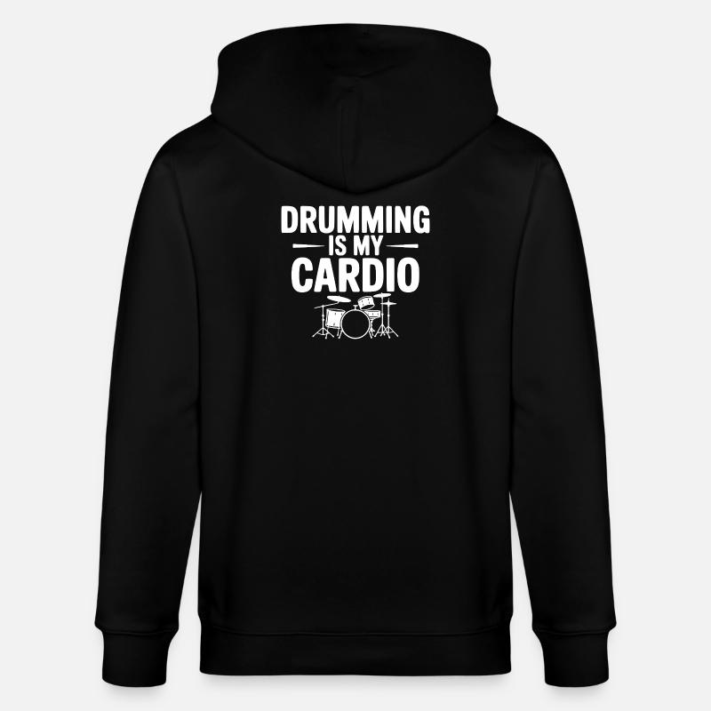 La batterie, c’est mon cardio - Veste à capuche bio CULTIVATOR Stanley/Stella Unisexe - noir