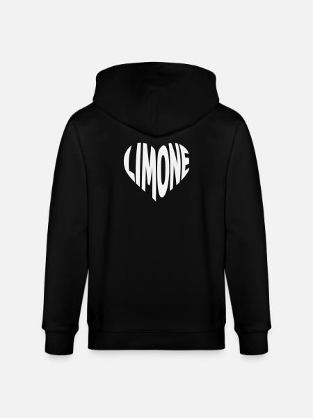 Lime Heart Design - Stanley/Stella CULTIVATOR  Unisex Organic Hooded Jacket - black