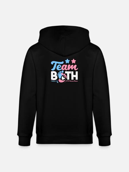 Team Both Twins Gender Reveal - Stanley/Stella CULTIVATOR Unisex Organic Hooded Jacket - black