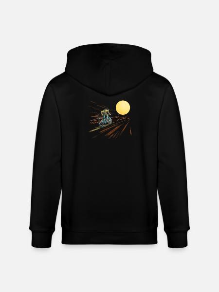 À vélo vers le soleil - Veste à capuche bio CULTIVATOR Stanley/Stella Unisexe - noir