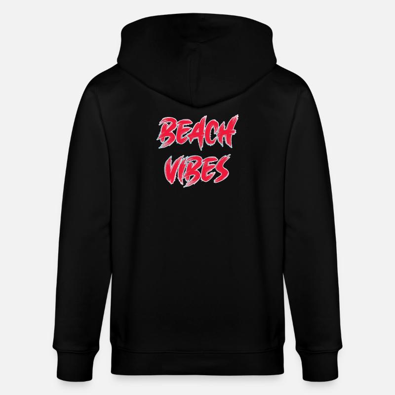 Beach Vibes - Stanley/Stella Unisex Bio-Kapuzenjacke CULTIVATOR - Schwarz