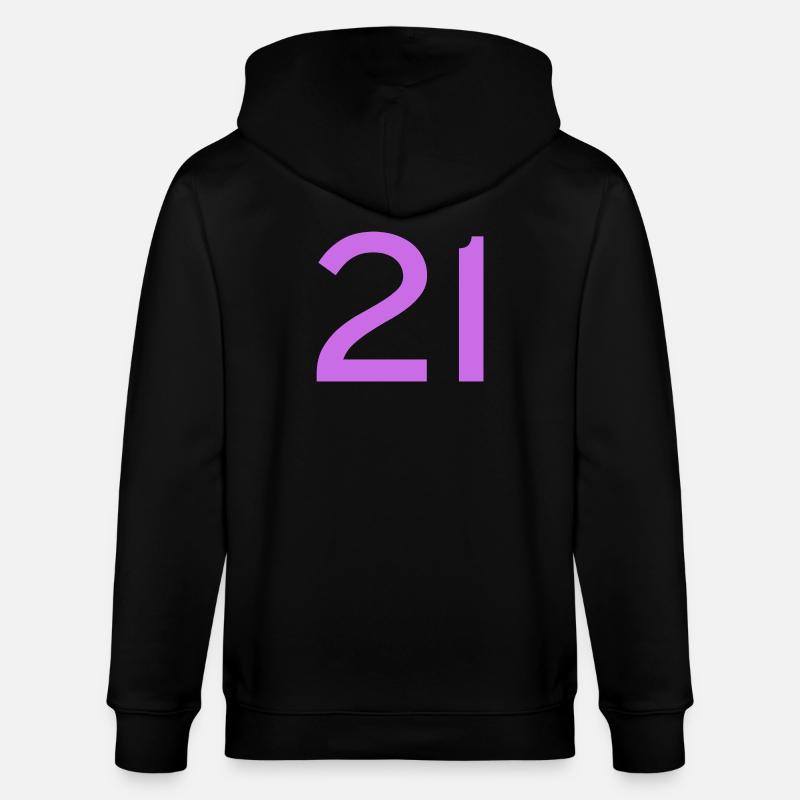 21 - Stanley/Stella Unisex Bio-Kapuzenjacke CULTIVATOR  - Schwarz