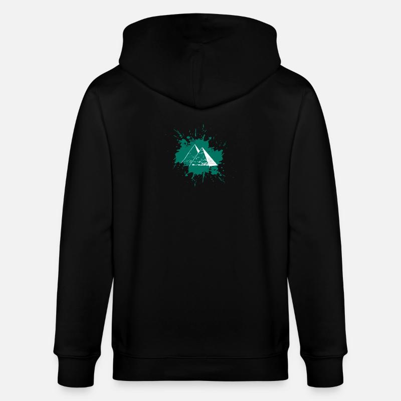 Splash Pyramiden - Stanley/Stella Unisex Bio-Kapuzenjacke CULTIVATOR  - Schwarz