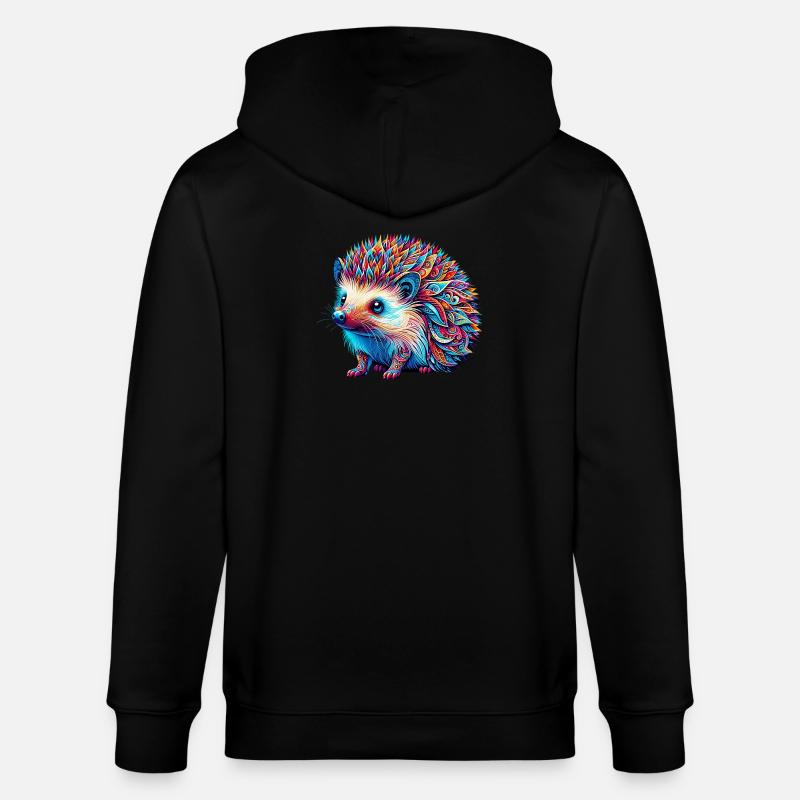 Igel - Stanley/Stella Unisex Bio-Kapuzenjacke CULTIVATOR  - Schwarz