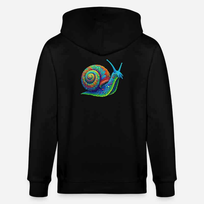Escargot - Veste à capuche bio CULTIVATOR Stanley/Stella Unisexe - noir
