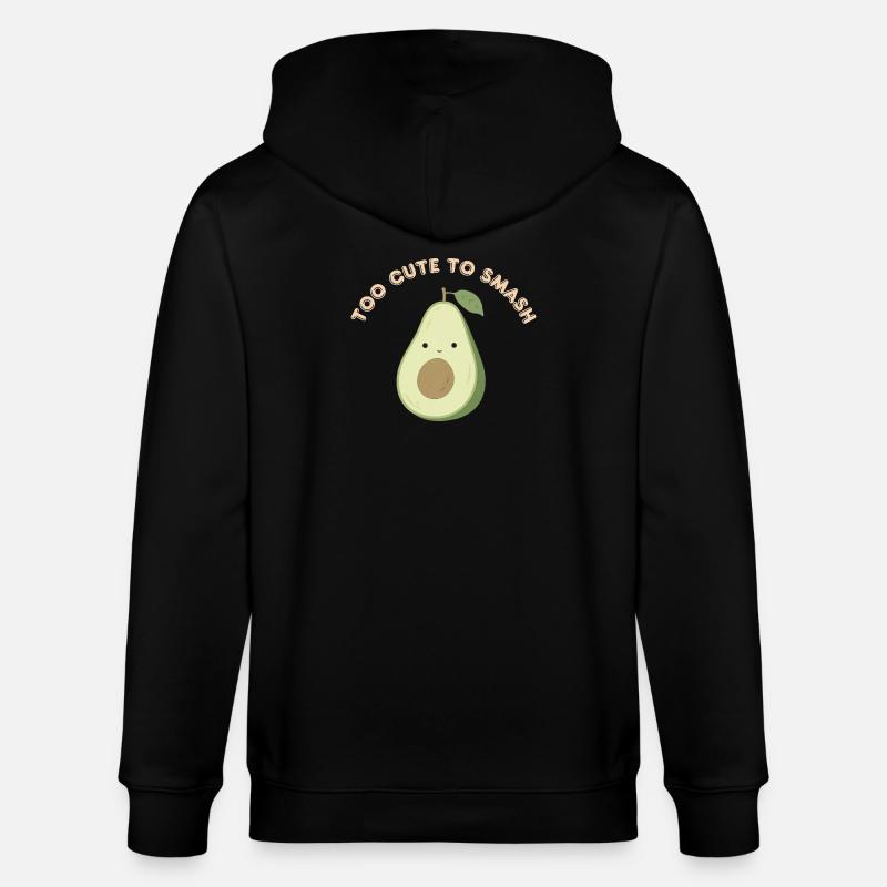 Avocat mignon à écraser - Veste à capuche bio CULTIVATOR Stanley/Stella Unisexe - noir