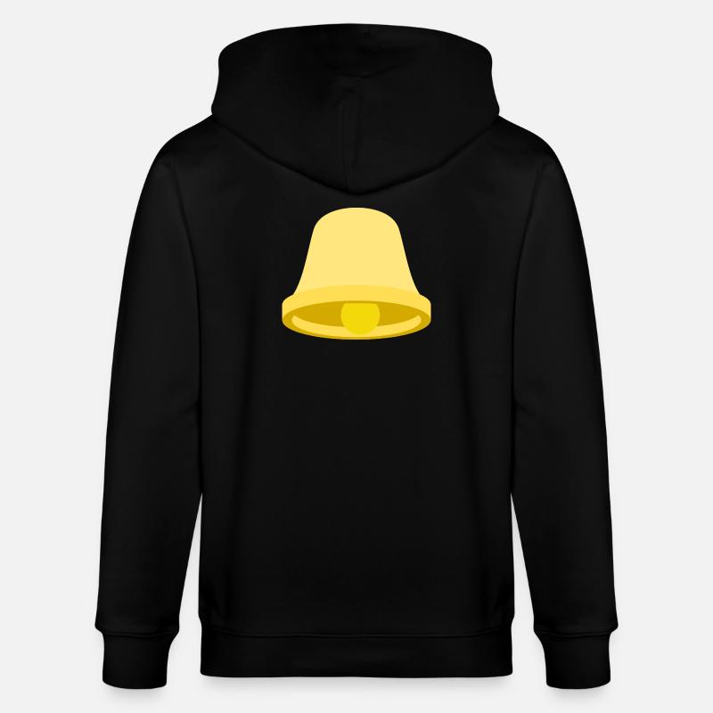 Icône de la clochette jaune – Minimal - Veste à capuche bio CULTIVATOR Stanley/Stella Unisexe - noir