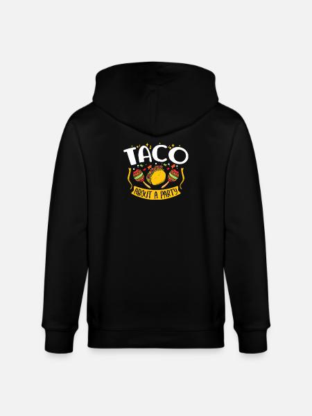 Taco About a Party Tacos - Stanley/Stella CULTIVATOR Unisex Organic Hooded Jacket - black