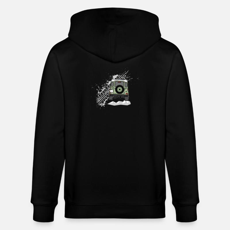 Defender Splash hinten - Stanley/Stella Unisex Bio-Kapuzenjacke CULTIVATOR  - Schwarz