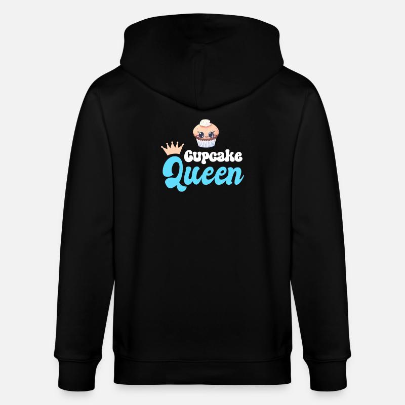 Cupcake Backen Bäckerin - Stanley/Stella Unisex Bio-Kapuzenjacke CULTIVATOR  - Schwarz
