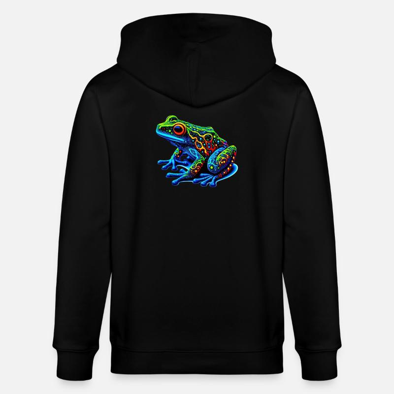 Grenouille - Veste à capuche bio CULTIVATOR Stanley/Stella Unisexe - noir