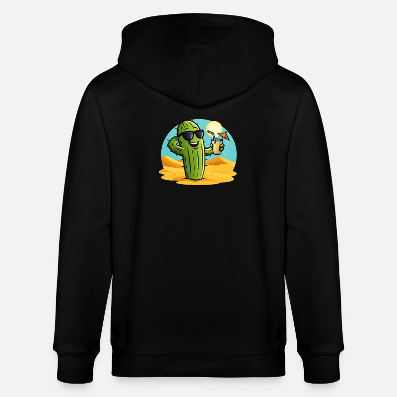 Cactus d’été - Veste à capuche bio CULTIVATOR Stanley/Stella Unisexe - noir