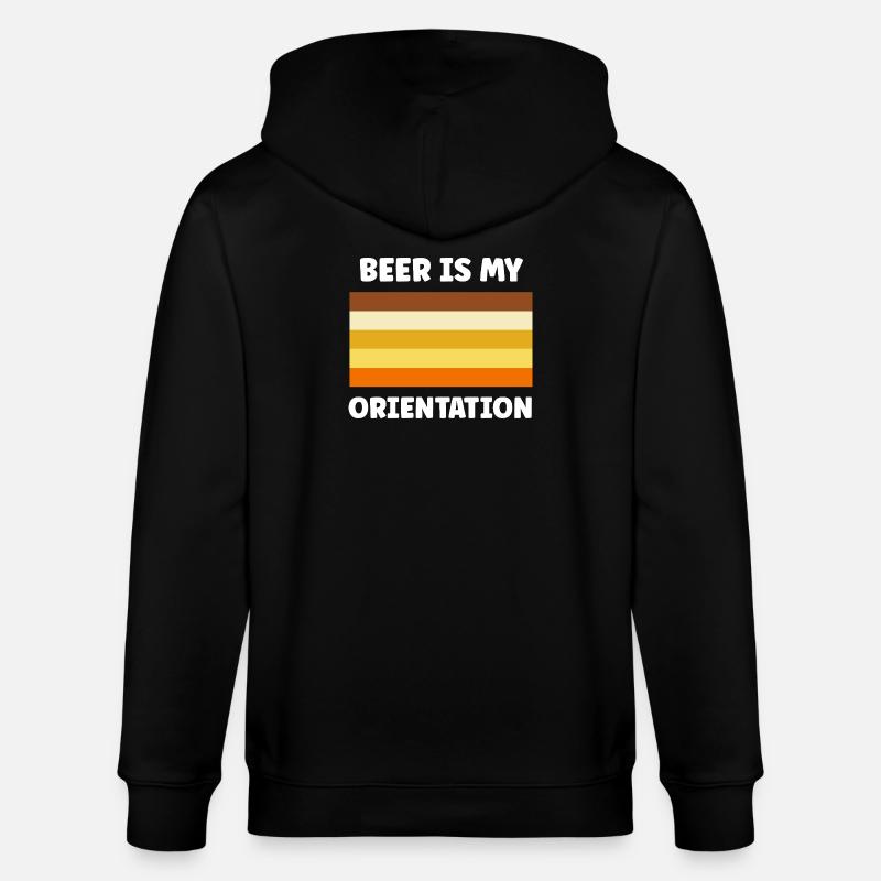 Bière est mon orientation - Veste à capuche bio CULTIVATOR Stanley/Stella Unisexe - noir