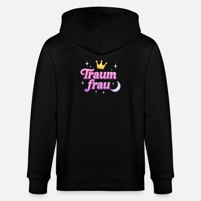 traumfrau / y2k statement spitzname design  - Stanley/Stella Unisex Bio-Kapuzenjacke CULTIVATOR  - Schwarz