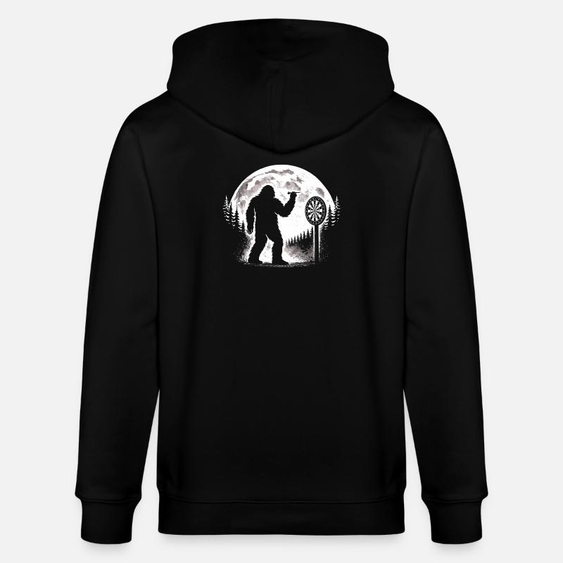 Fléchettes Bigfoot - Veste à capuche bio CULTIVATOR Stanley/Stella Unisexe - noir