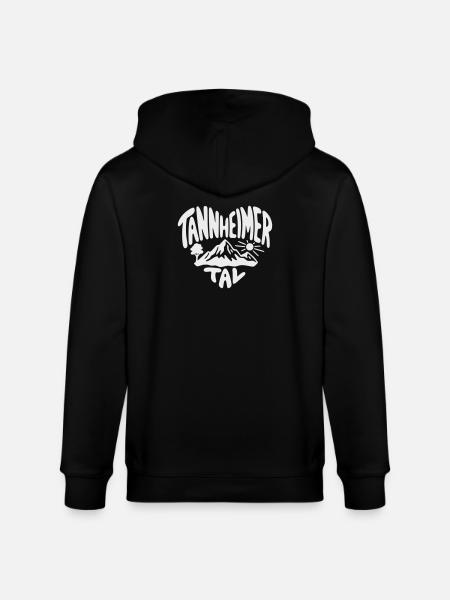 Tannheimer Tal Berglandschaft - Stanley/Stella Unisex Bio-Kapuzenjacke CULTIVATOR  - Schwarz